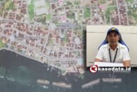 Maps pembangunan breakwater di Kelurahan sasa dan sebagian di jambula tahun 2016/ir. Irwan Mohamad, ST, MT [dok : kasedata]