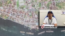 Maps pembangunan breakwater di Kelurahan sasa dan sebagian di jambula tahun 2016/ir. Irwan Mohamad, ST, MT [dok : kasedata]