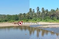 Satu titik di sepanjang Sungai Ake Toniku yang menjadi sumber utama luapan air ke perkampungan Warga Tabadamai [dok : kasedata]