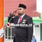 Bupati Halsel Hasan Ali Bassam Kasuba, saat bertindak sebagai Inspektur Upacara Hari Sumpah Pemuda 2025 [Dok : Ridal/Kasedata]