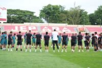 Sesi latihan skuad malut united