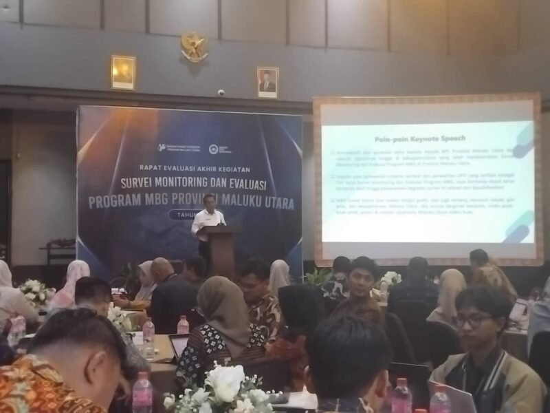 Rapat evaluasi program MBG di Hotel Bella Ternate [Foto : sukarsi/kasesata]