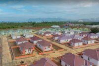 Potret Pemukiman Baru Desa Kawasi. Sudah lebih dari 200 Kepala Keluarga (KK) yang pindah dari Pemukiman Lama ke Pemukiman Baru [Foto : istimewa]