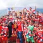 Perayaan kemenangan SSB Indonesia Muda Ternate saat menjuarai Piala Wali Kota 2025 di lapangan Kayu Merah [Foto : Cim/Kasedata]
