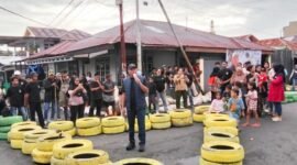 Wakil Wali Kota Ternate, Nasri Abubakar, saat memberi sambutan dalam ajang pembukaan Topans Cycle Road Race Seri III [dok : sukarsi/kasedata]