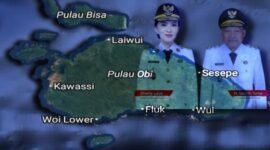 Peta Pulau Obi/Gubernur dan Wakil Gubernur Maluku Utara [dok : kasedata]