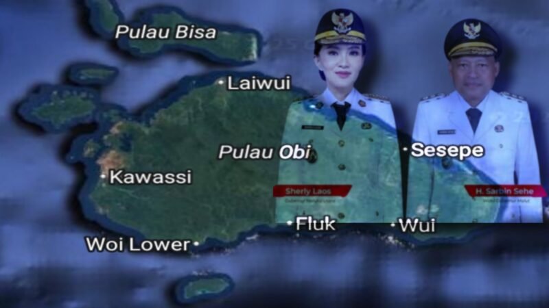 Peta Pulau Obi/Gubernur dan Wakil Gubernur Maluku Utara [dok : kasedata]