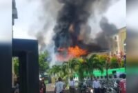 Peristiwa Kebakaran di Asrama Haji Kelurahan Ngade, Kota Ternate [Foto : istimewa]