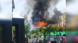 Peristiwa Kebakaran di Asrama Haji Kelurahan Ngade, Kota Ternate [Foto : istimewa]