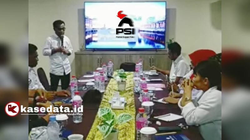 Rapat pengurus DPD PSI Kota Ternate yang berlangsung di Hotel Bela [dok : kasedata]