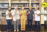BPD HIPMI dan steering committee saat  menemui Gubernur Maluku Utara, Sherly Tjoanda, untuk melaporkan kesiapan Musda