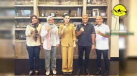 BPD HIPMI dan steering committee saat  menemui Gubernur Maluku Utara, Sherly Tjoanda, untuk melaporkan kesiapan Musda