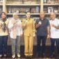 BPD HIPMI dan steering committee saat  menemui Gubernur Maluku Utara, Sherly Tjoanda, untuk melaporkan kesiapan Musda