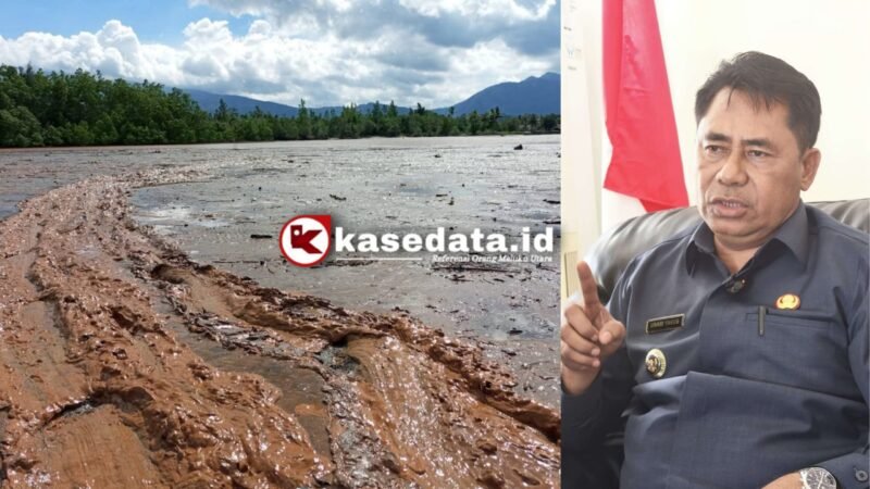 Pencemaran limbah tambang kembali terjadi di pesisir Kabupaten Halmahera Timur/Bupati Ubaid Yakub [dok : istimewa]