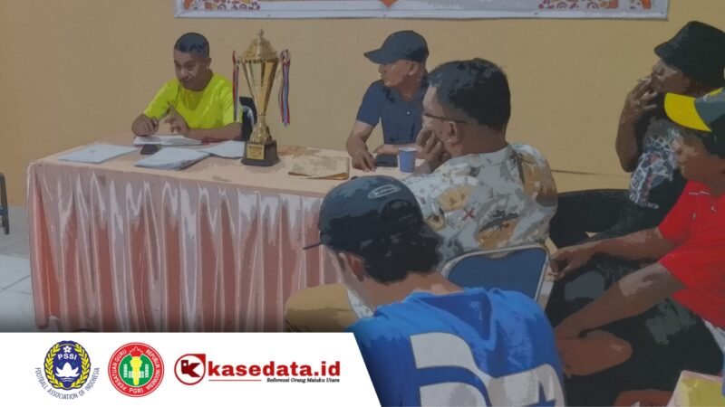 Rapat pemantapan jelang pembukan liga pelajar tingkat SD se-Kota Ternate [Foto : kasedata]