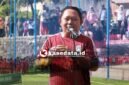Rizal Marsaoly saat membuka Liga Pelajar SD se-Kota Ternate [Foto : Ongky/kasedata]
