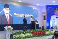 Kepala Dinas Pendidikan dan Kebudayaan, Abubakar Abdullah saat menyampaikan sambutan dan laporan capaian kinerja Dikbud sepanjang tahun 2025 dan rencana kerja tahun anggaran 2026. || dok : Ilham/Kasedata