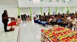 Pasar Murah Natal 2025 dan Tahun Baru 2026  di Kelurahan Nasrani, Kecamatan Obi [dok : ridal/kasedata]