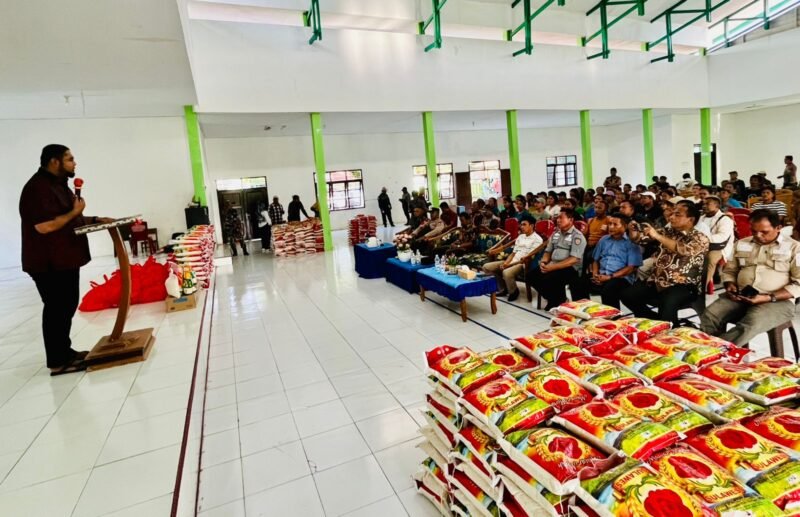 Pasar Murah Natal 2025 dan Tahun Baru 2026  di Kelurahan Nasrani, Kecamatan Obi [dok : ridal/kasedata]
