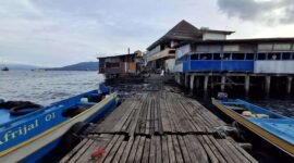 Pelabuhan atau dermaga di Kelurahan Gamalama Kota Ternate, Kamis (2/1/2025). (Foto: Sofyan/RRI).