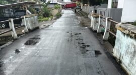 Pekerjaan hotmix dari Desa Kota ke Desa Sangapati (doc: istimewa)