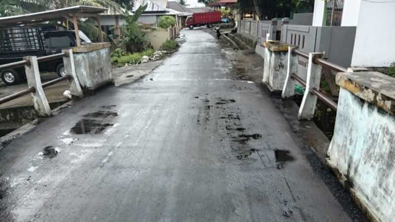 Pekerjaan hotmix dari Desa Kota ke Desa Sangapati (doc: istimewa)