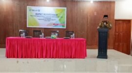 Wakil Bupati Helmi Umar Muchsin saat membuka Rakor bersama Pendamping TEKAD Halsel (Foto : Ridal/Kasedata)