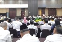 Rapat Koordinasi Pimpinan Daerah (Rakorda) se- Kabupaten/Koga yang berlangsung di Gamalama Room, Bella Hotel Ternate [Foto : sukarsi/kasedata]