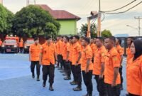 Apel Pasukan Siaga Angkutan Natal 2025 dan Tahun Baru 2026 di Lapangan Upacara Basarnas Ternate