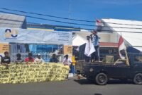 Aksi FPP Malut di depan kantor BPJN Maluku Utara, Senin (22/12/2025)