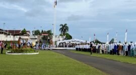 Suasana upacara Hari Jadi Ternate (HAJAT) ke-775 yang sarat makna di Kedaton Kesultanan Ternate [Foto : sukarsi/kasedata]