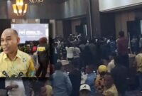 Koordinator Steering Committee  Musda VI HIPMI Malut, Mohdar Bailusy/Suasana usai pembukaan Musda pada Senin kemarin [Foto : haerun/kasedata]