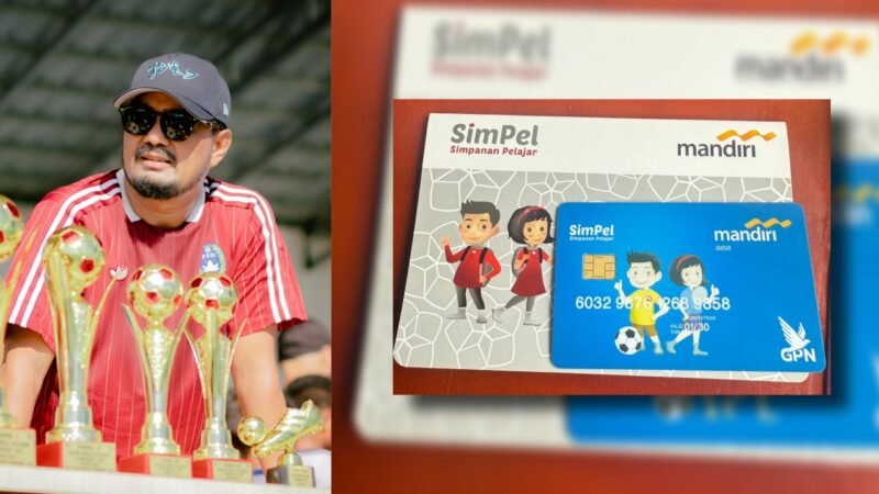 Ketua PSSI Ternate, Fhandy Mahmud/Tabungan Pelajar Bank Mandiri [dok : kasedata]