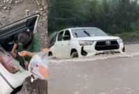 Kondisi pasien guru SD saat ditangani tim medis puskesmas doruma dalam proses berjuang ke RSUD Tobelo