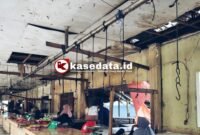 Kondisi tempat pedagang daging di pasar Gamalama Kota Ternate [Foto : sukarsi/kasedata]