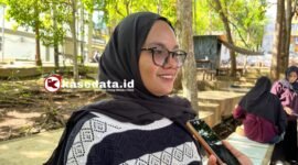 Mahasiswi Unkhair asal Halmahera Tengah Rifya Rusdi [Foto : sukarsi/kasedata]