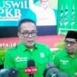 Ketua Bidang TIK DPP PKB sekaligus Anggota DPR RI Komisi XIII Iman Sukri, saat diwawancarai [Foto : sukarsi/kasedata]