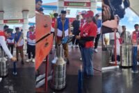 Wawalii Ternate Nasri Abubakar saat melakukan pengecekan BBM di salah satu SPBU Kota Ternate [dok : kasedata]