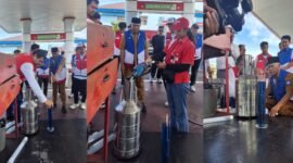 Wawalii Ternate Nasri Abubakar saat melakukan pengecekan BBM di salah satu SPBU Kota Ternate [dok : kasedata]