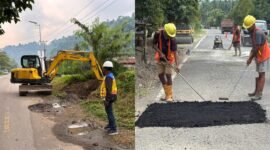 Perbaikan sejumlah ruas oleh BPJN Malut demi kelancaraan mobilitas masyarakat dalam momentum perayaan natal dan tahun baru [dok : kasedata]