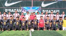 Laga pembuka yang mempertemukan KAHMI Malut Vs Harita Grup. || dok : Sukarsi/Kasedata