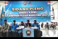 Konference pers penolakan hasil kongres HPMS ke-IV  [Karno/kasedata]