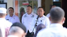 Suasana apel bersama di Kantor Kecamatan Ternate Selatan lewat program Rabu Menyapa