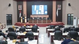 Suasan rapat paripurna ke-3 dan ke-4 masa persidangan II Tahun Sidang 2026 di Kantor DPRD Kota Ternate