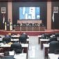 Suasan rapat paripurna ke-3 dan ke-4 masa persidangan II Tahun Sidang 2026 di Kantor DPRD Kota Ternate