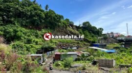 Pemukan warga di wilayah bekas galian C RT 12, Kelurahan Kalumata, Kota Ternate [Foto : sukarsi/kasedata]