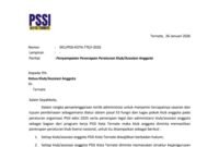 Surat PSSI Kota Ternate