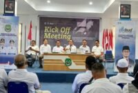 Kadikbud Maluku Utara. Abubakar Abdullah saat memaparkan sejumlah program strategis dalam acara Kick Off Meeting pelaksanaan program tahun 2026. || dok : Ilham/Kasedata