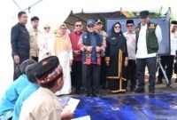 Menteri Pendidikan Dasar dan Menengah (Mendikdasmen), Abdul Mu’ti dan rombongan meninjau sejumlah infrastruktur layanan pendidikan pascabencana di Provinsi Aceh. || dok : Kasedata.id