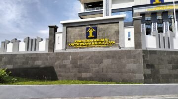 Gedung Kanwil Kemenkum Malut yang berada di Kelurahah Kalumata, Kota Ternate [Foto : sukarsi/kasedata]